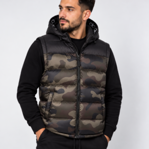 Crosshatch - Stanfield Sleeveless Jacket - Men Forest Camo